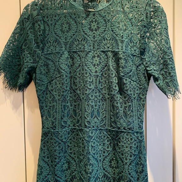 🆕 Lulus Remarkable Forest Green Lace Dress - Picture 5 of 11